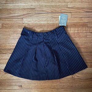 H&M BNWT navy and white pinstripe skirt